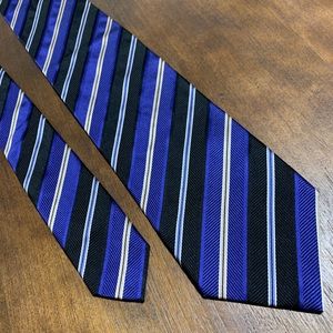 Stripe silk neck tie